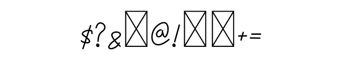 Monorispa Font OTHER CHARS