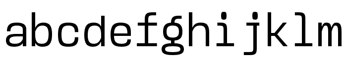 Monos Regular Font LOWERCASE