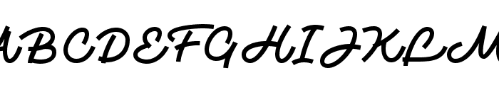Monotail Script Black Font UPPERCASE