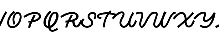 Monotail Script Black Font UPPERCASE