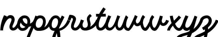 Monotail Script Black Font LOWERCASE