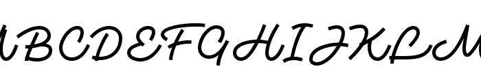 MonotailScript-Medium Font UPPERCASE
