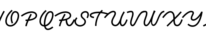 MonotailScript-Medium Font UPPERCASE