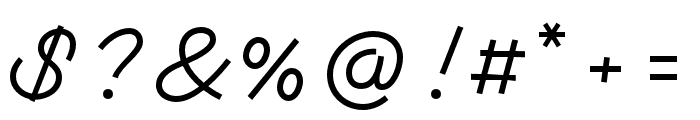 MonotailScript-Regular Font OTHER CHARS