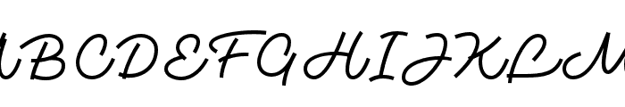 MonotailScript-Regular Font UPPERCASE