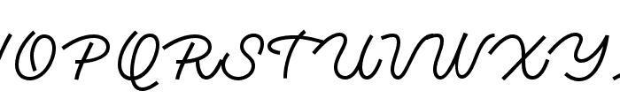 MonotailScript-Regular Font UPPERCASE