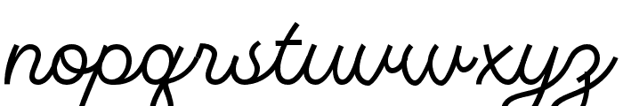 MonotailScript-Regular Font LOWERCASE