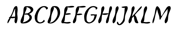 Monotime Italic Font UPPERCASE