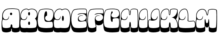 Monpire Extrude Regular Font LOWERCASE