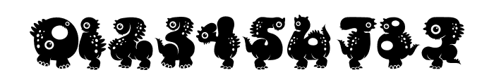 Monster DIno Font OTHER CHARS