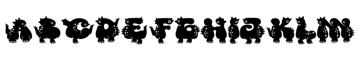 Monster DIno Font UPPERCASE