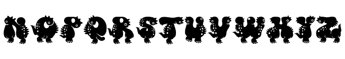 Monster DIno Font UPPERCASE