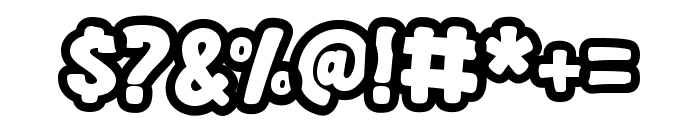 Monster Kids Outline Font OTHER CHARS