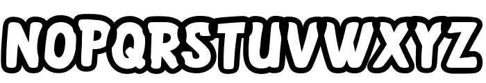 Monster Kids Outline Font UPPERCASE