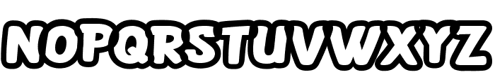 Monster Kids Outline Font LOWERCASE