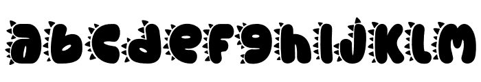 Monster Mash Dino 1 Font LOWERCASE