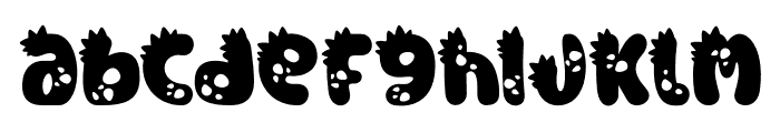 Monster Mash Dino 3 Font LOWERCASE