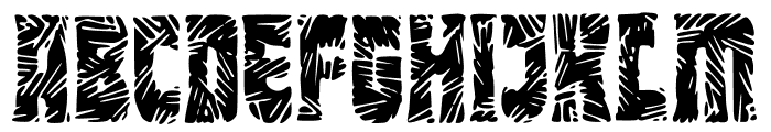 Monster Mash Stencil Font UPPERCASE
