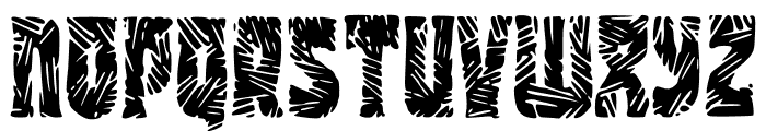 Monster Mash Stencil Font UPPERCASE