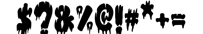 Monster Scratch Font OTHER CHARS
