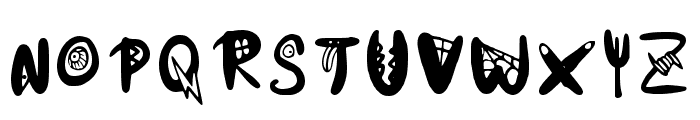 Monster1 Regular Font LOWERCASE