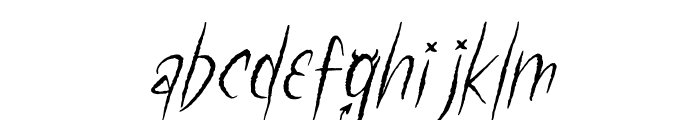 Monstera Witches Italic Font LOWERCASE