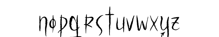 Monstera Witches Font LOWERCASE