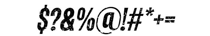 MontageGrunge-Italic Font OTHER CHARS