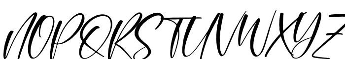 Montana Bright Italic Font UPPERCASE