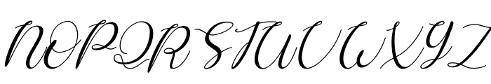 Montana Italic Font UPPERCASE