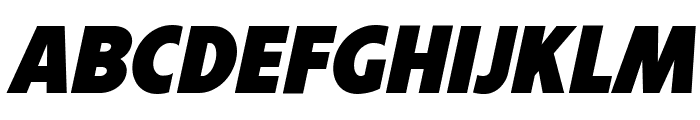 Montblack Black Italic Font UPPERCASE