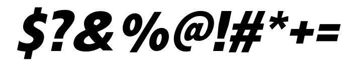 Montblack Extra Bold Italic Font OTHER CHARS