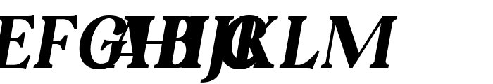 MonteBlance-Italic Font UPPERCASE