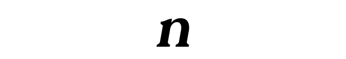 MonteBlance-Italic Font LOWERCASE