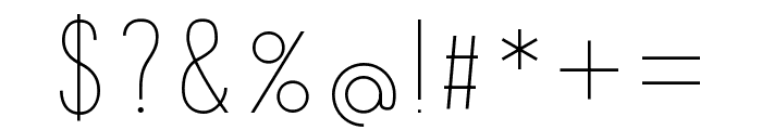 Montebello Regular Font OTHER CHARS