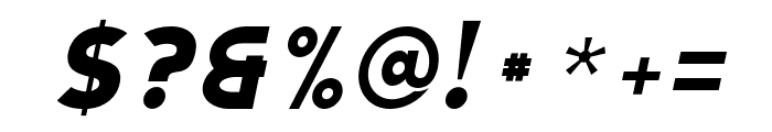 Montenna Black Italic Font OTHER CHARS
