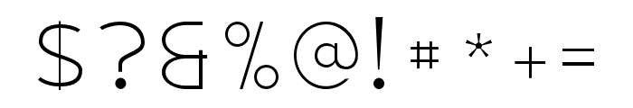 Montenna Extra Light Font OTHER CHARS