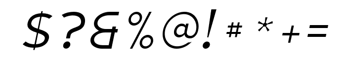 Montenna Italic Font OTHER CHARS