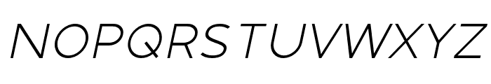 Montenna Light Italic Font UPPERCASE