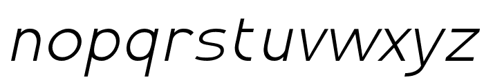 Montenna Light Italic Font LOWERCASE