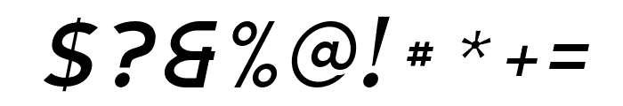Montenna Semi Bold Italic Font OTHER CHARS