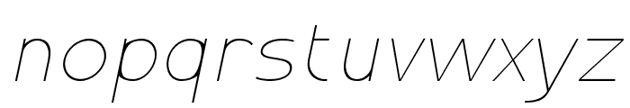 Montenna Thin Italic Font LOWERCASE