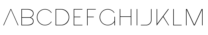 Montenna Thin Font UPPERCASE