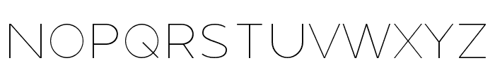 Montenna Thin Font UPPERCASE