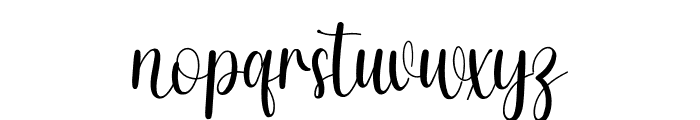 Month Christmas Font LOWERCASE