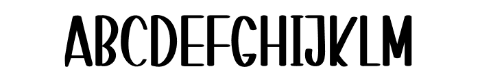Month Font LOWERCASE