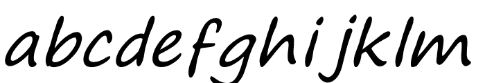 Monthands Font LOWERCASE