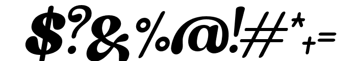 Monthey Italic Font OTHER CHARS