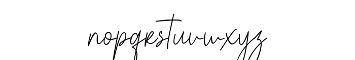 Monting Signature Font LOWERCASE