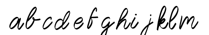 Montiwa Script Font LOWERCASE